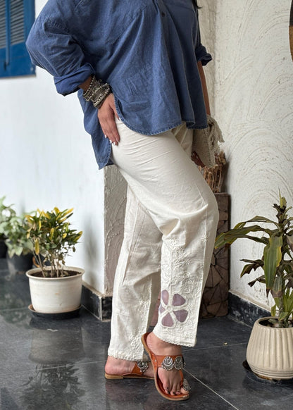 Khadi Floral Wide Leg