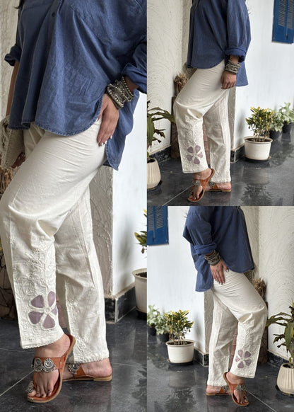 Khadi Floral Wide Leg