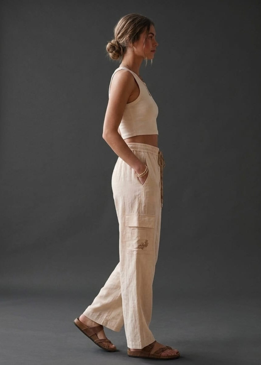 Khadi Cotton Cargo Pant