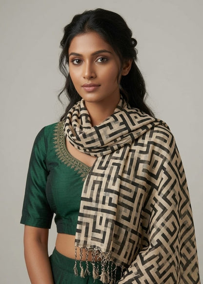 Geometric Printed Scarf
