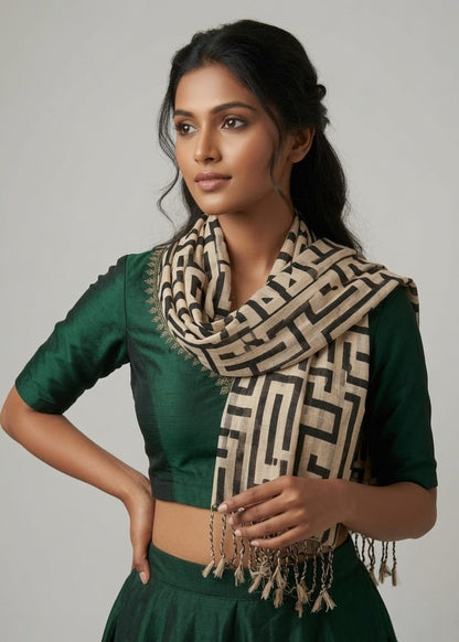 Geometric Printed Scarf