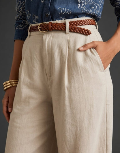 Khadi Belt Plazzo Pant