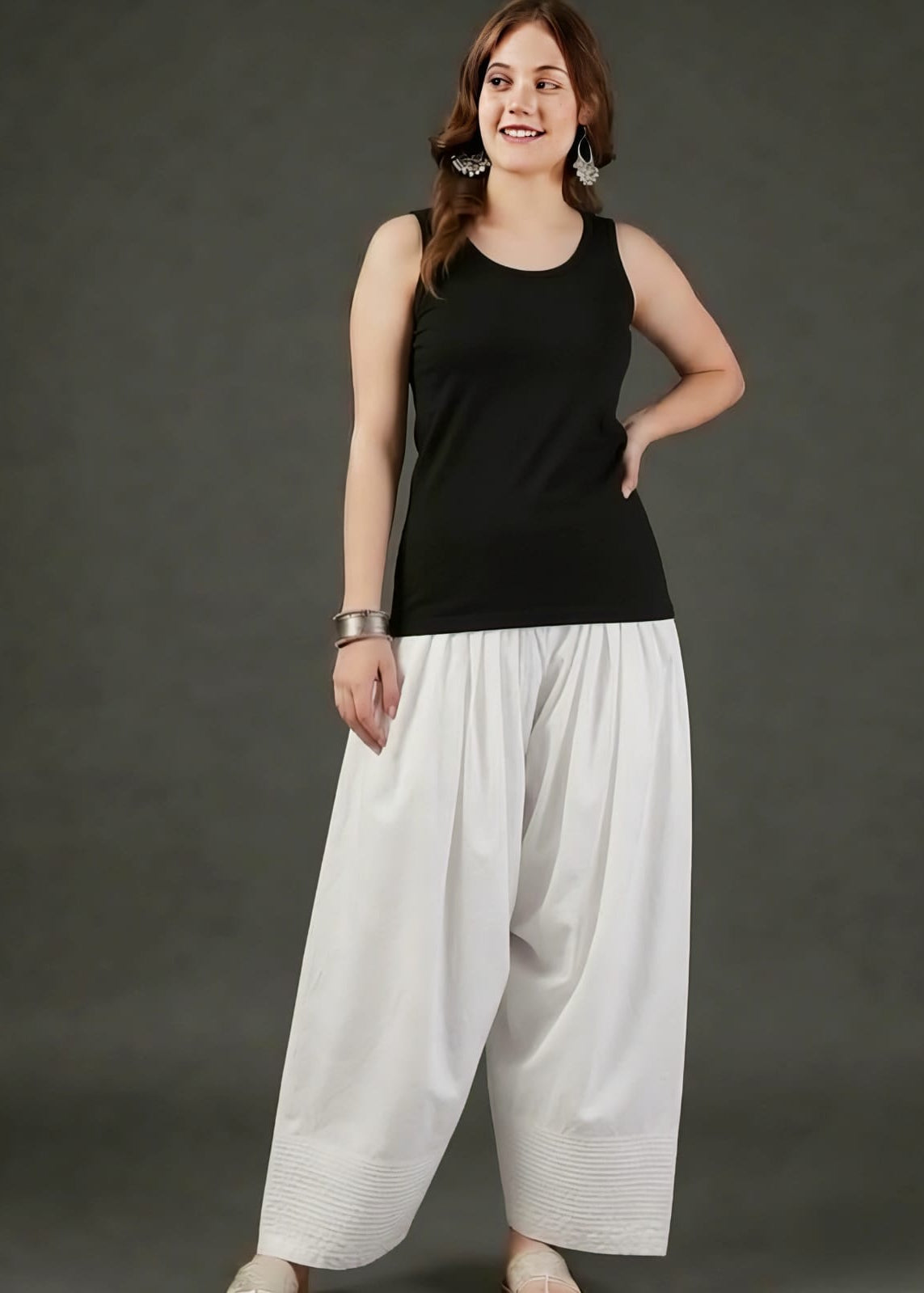 White Cotton Farsi Salwar