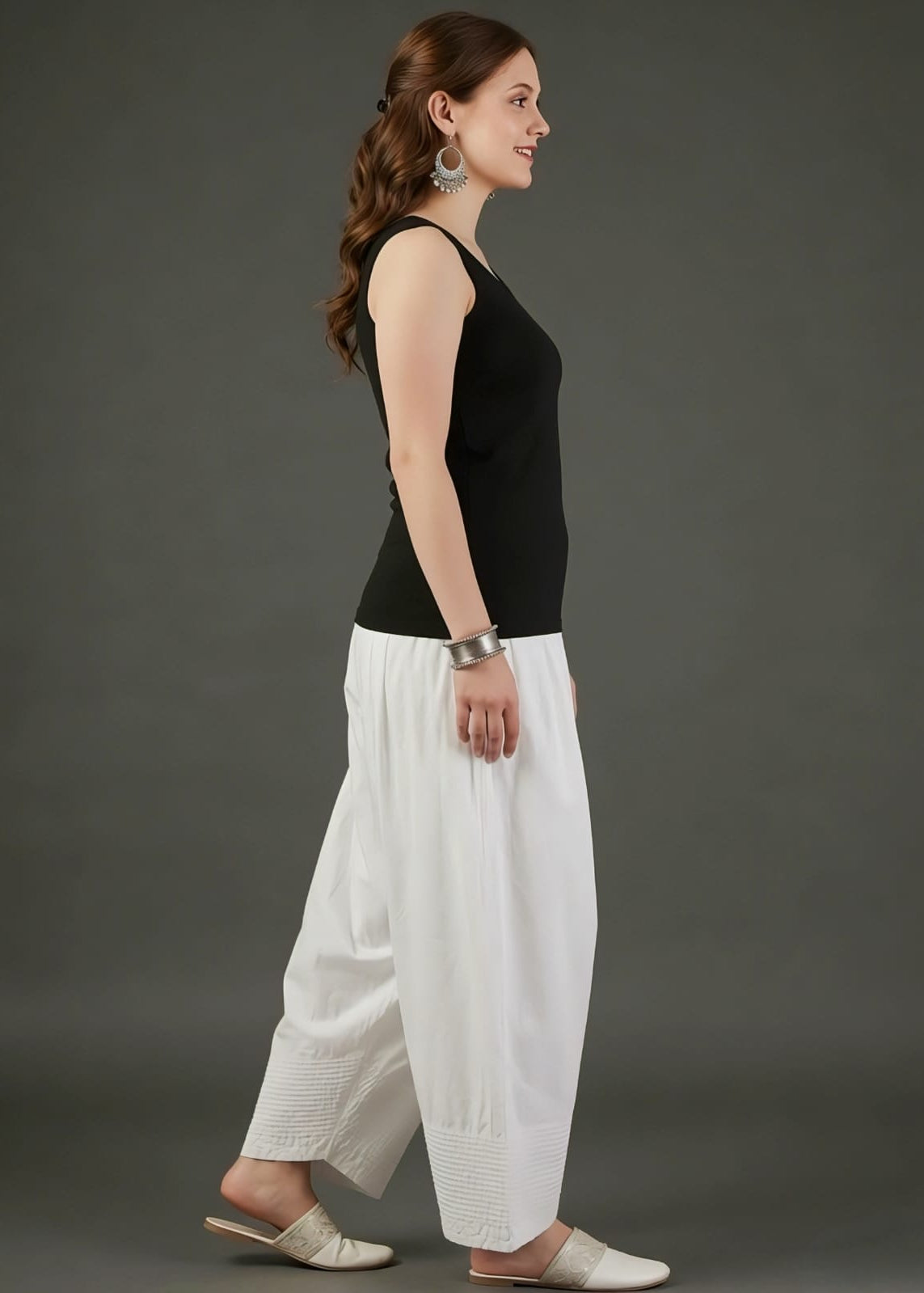 White Cotton Farsi Salwar