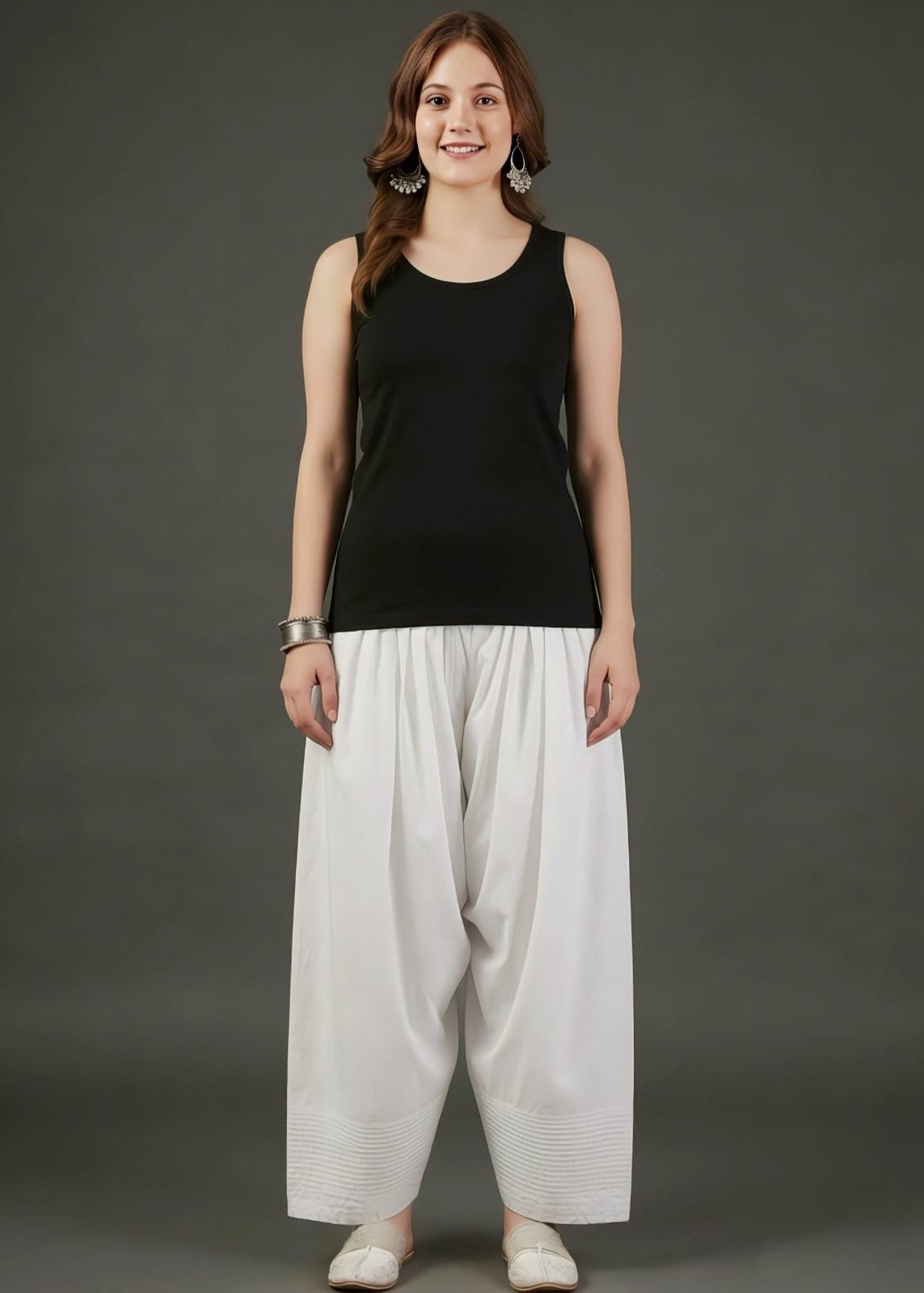 White Cotton Farsi Salwar