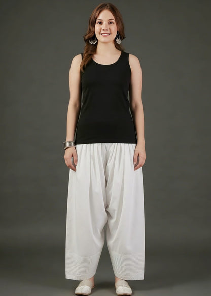 White Cotton Farsi Salwar