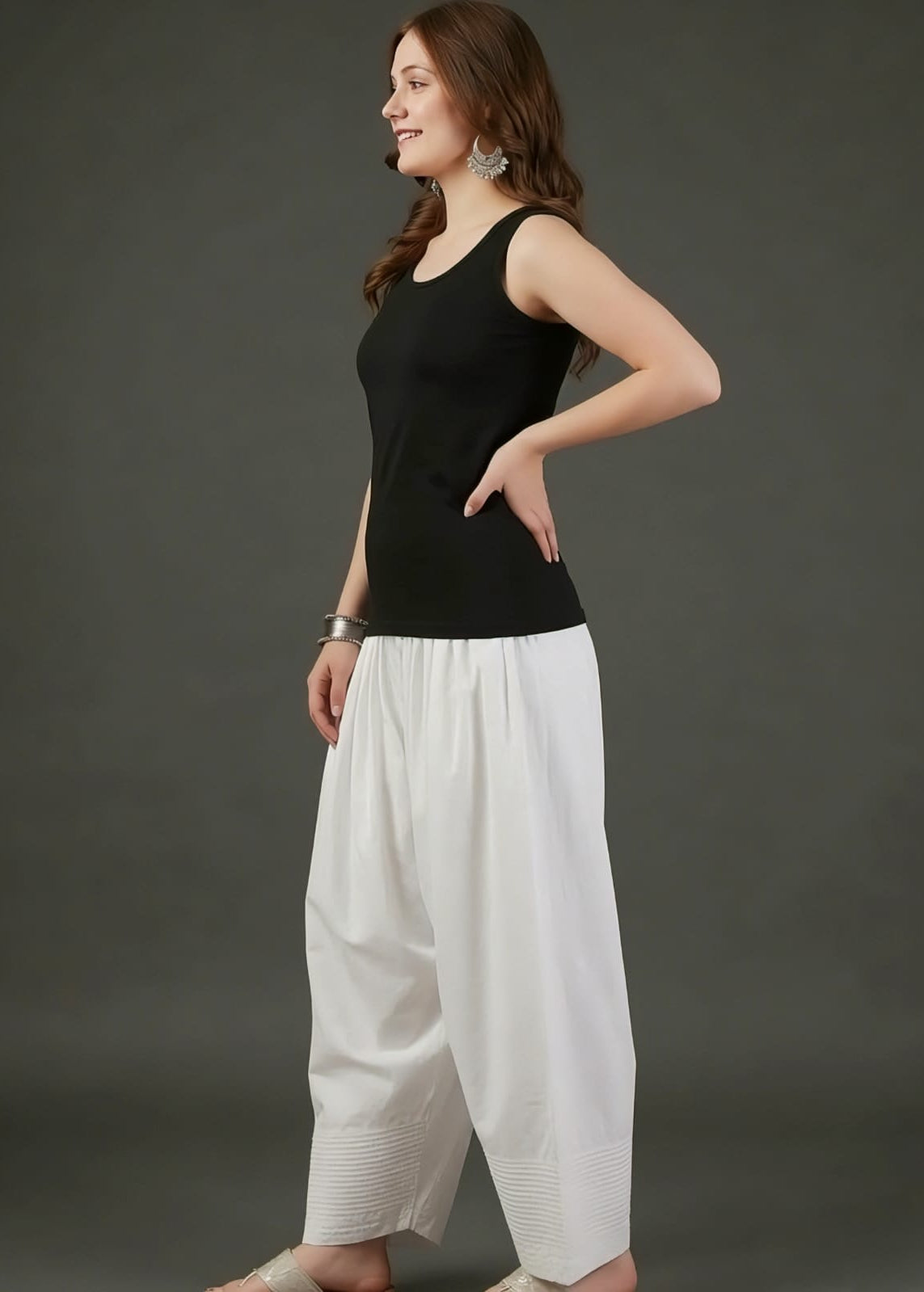 White Cotton Farsi Salwar