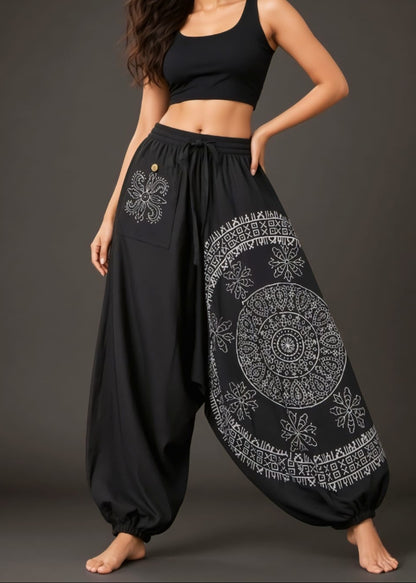 Cotton Black Harem Pant