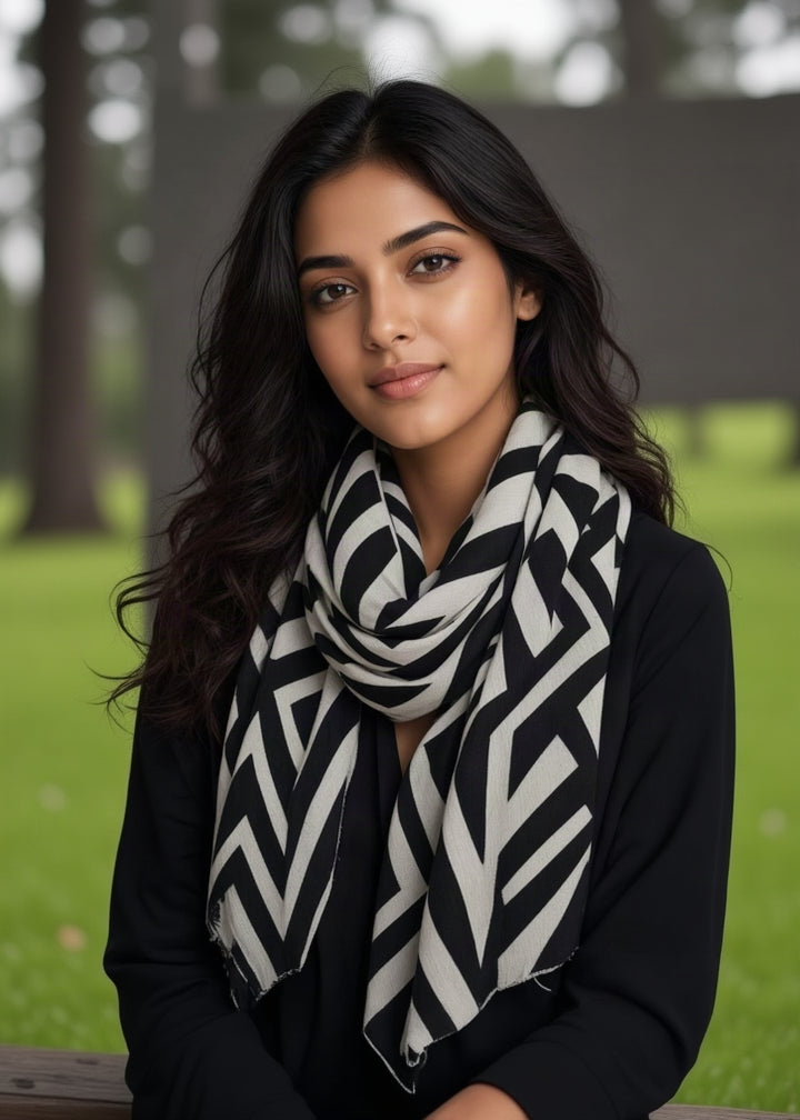 Chevron Print Scarf