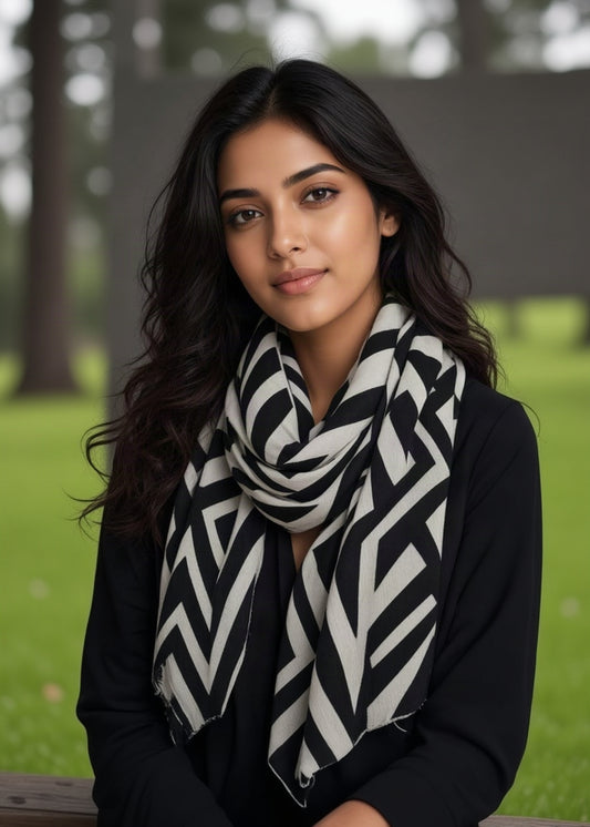 Chevron Print Scarf