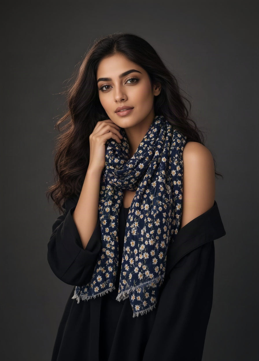 Daisy Print Scarf