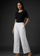 White Embroidered Plazzo.