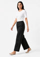 Black Embroidered Plazzo