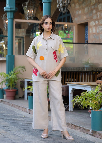 Jute linen co-ord set