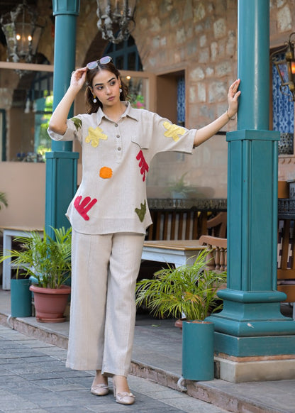 Jute linen co-ord set