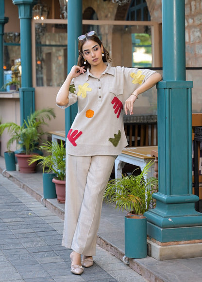Jute linen co-ord set