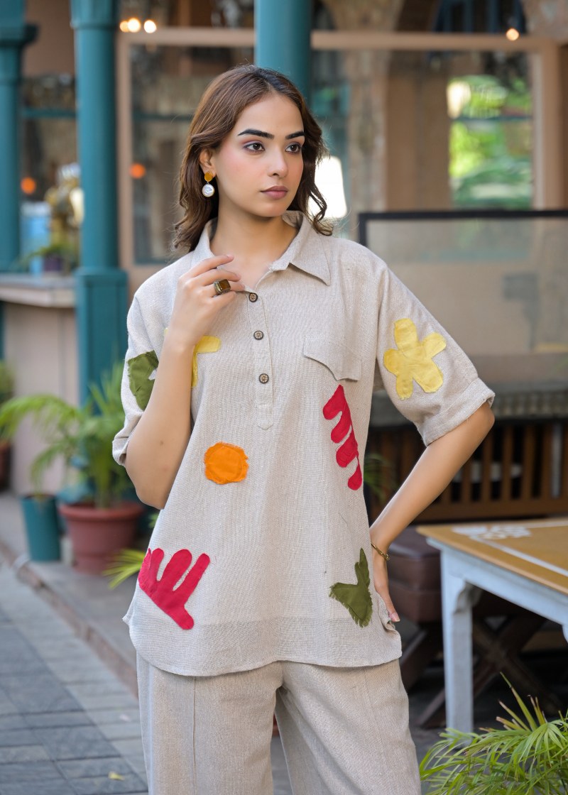 Jute linen co-ord set