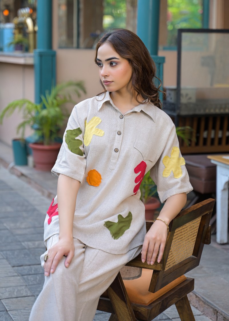 Jute linen co-ord set