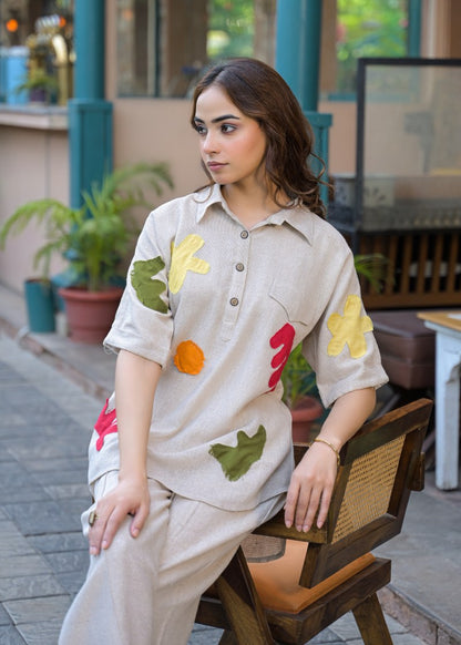 Jute linen co-ord set