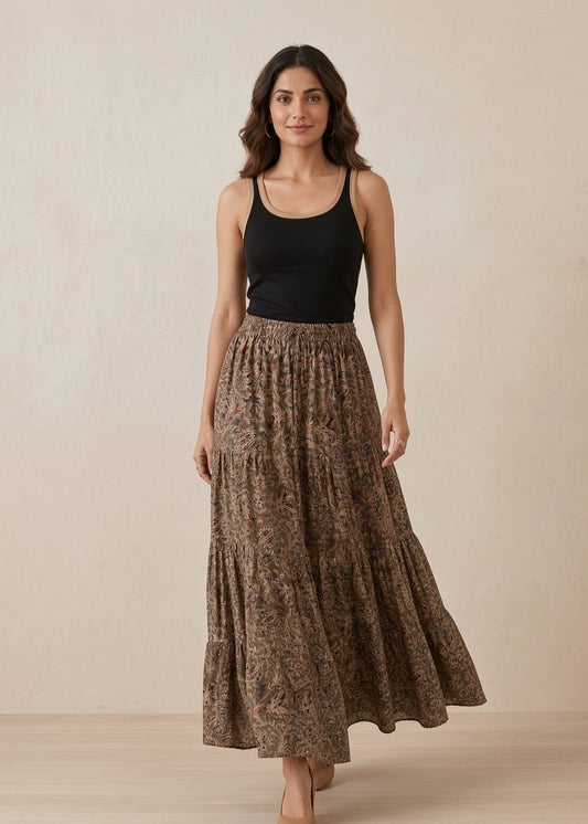 Jaipuri Kalamkari Skirt