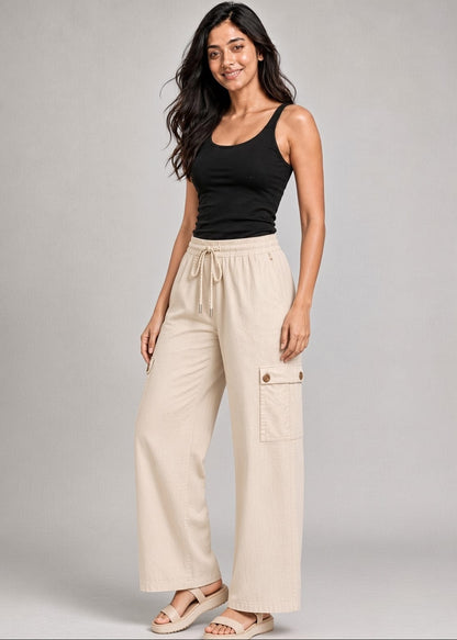 4-Pocket Khadi Cotton Cargo Pants