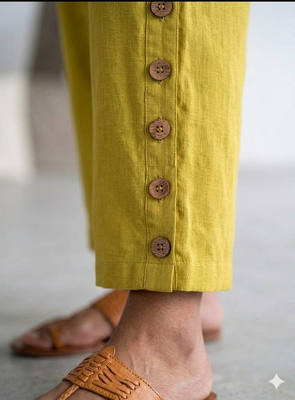 Olive Cotton Linen Co-Ord Set