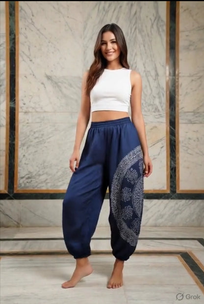 Navy Blue Harem Pants