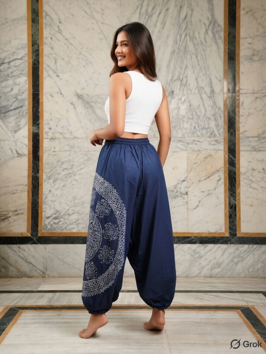 Navy Blue Harem Pants