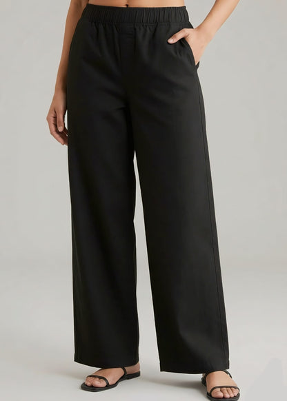 Black Denim Plazzo Pant