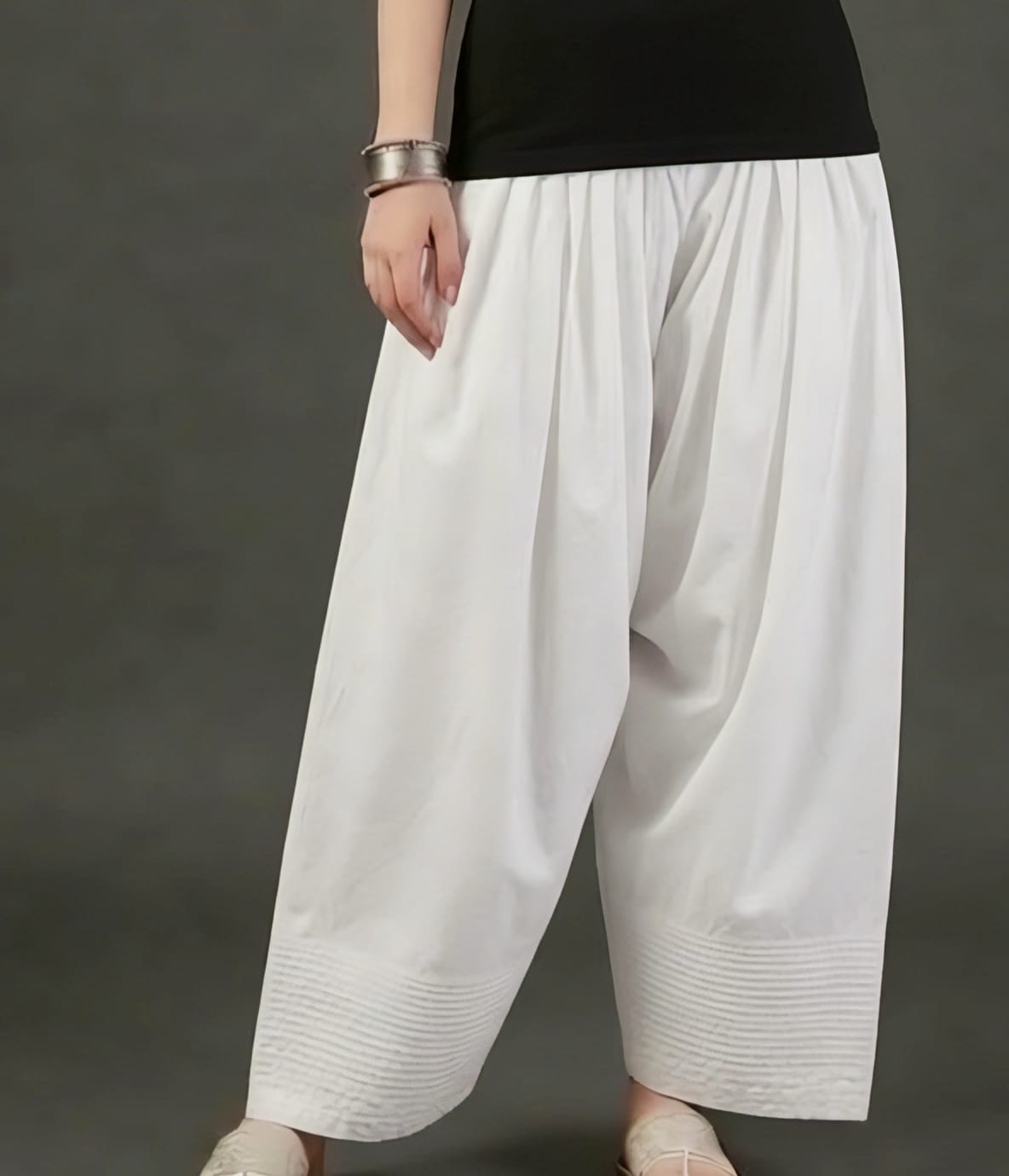 White Cotton Farsi Salwar
